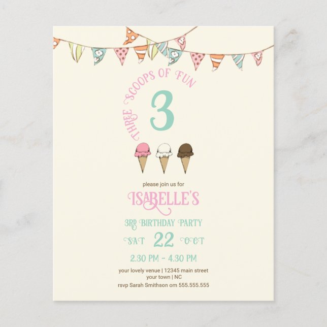 3 amostras do festival de diversão do Sorvete aniv (Frente)