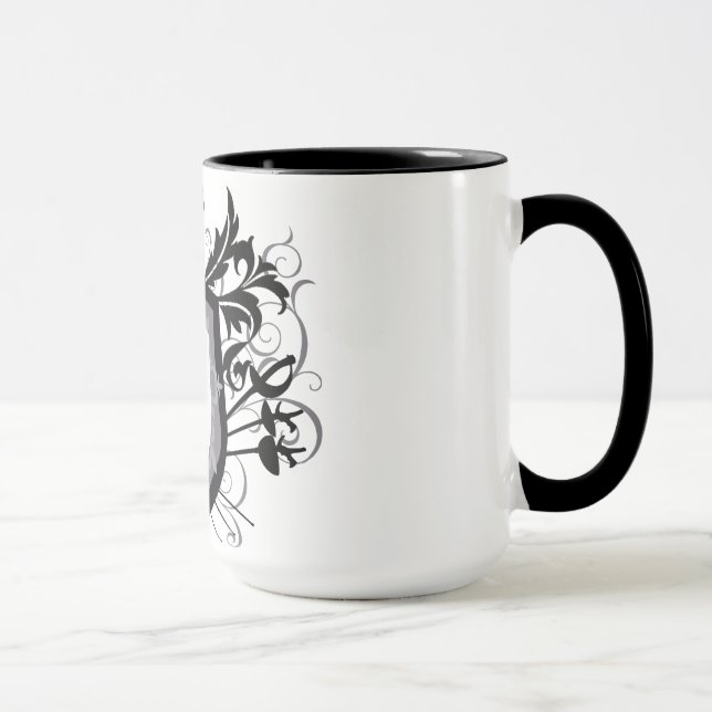 3 armas dramáticas que cercam a caneca do branco (Direita)