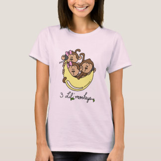 3 camisetas e presentes dos macacos de Li'l