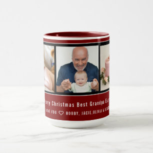 3 Colagem de Fotos Melhor Avô de Todos Caneca Pers
