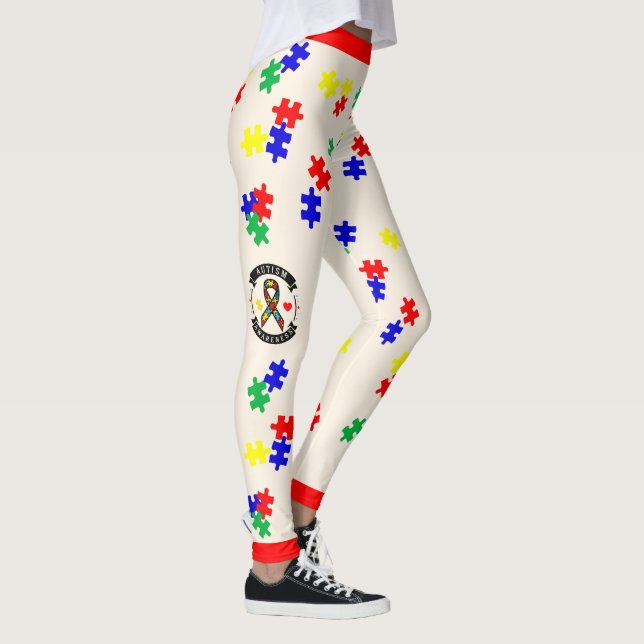 # 3 Conscientização do Autismo - Leggings (Direita)