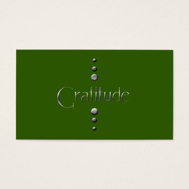 3 Dot Silver Block Gratidão & Fundo Verde (Frente)
