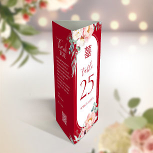 3 em 1 Número da tabela, Menu e cartões de agradec