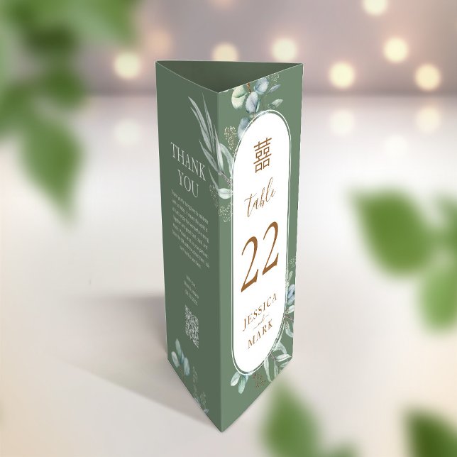 3 em 1 Número da tabela, Menu e cartões de agradec (Criador carregado)