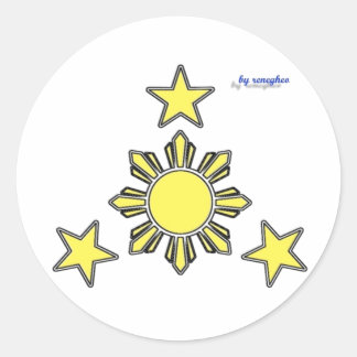 3 estrelas e um adesivo solar