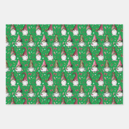 3 Folhas De Papéis De Embalagem De Natal