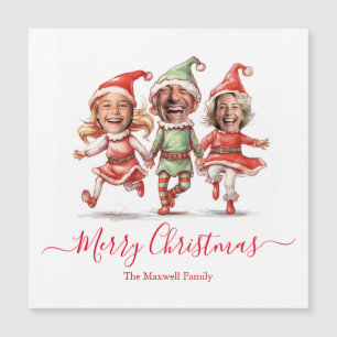 3 fotos elfos de Natal