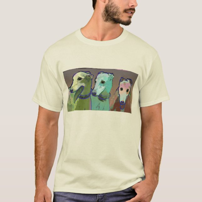 3 galgos -- CAMISA DE T (Frente)