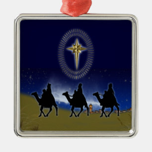 3 homens sábios & estrelas de enfeites de natal d
