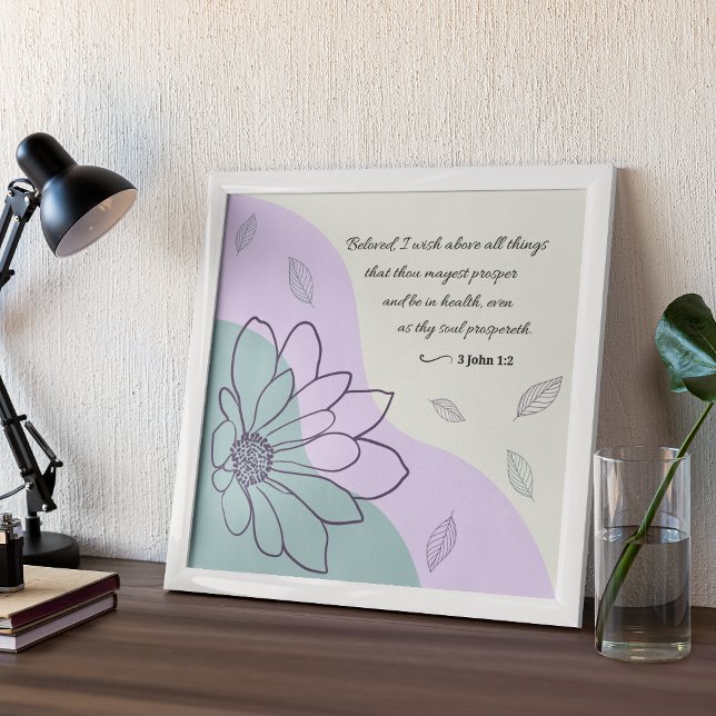 3 John 1:2 KJV Prosperity Poster (Criador carregado)