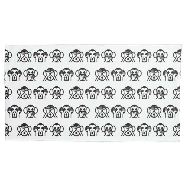 3 Macacos Sábios Emoji (Frente-Esquerda)