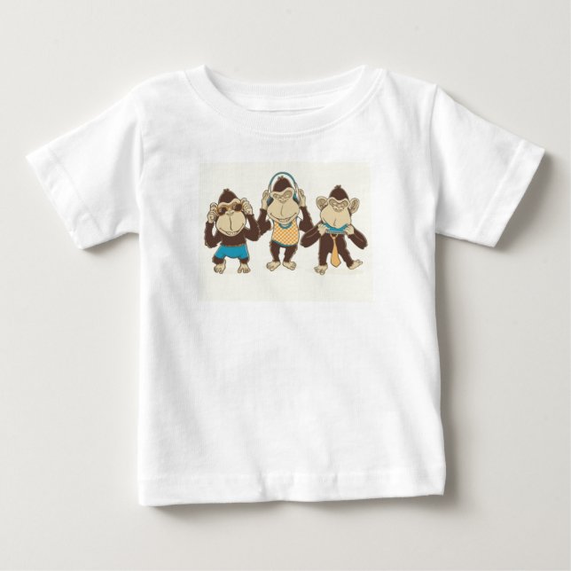 3 macacos T-Shirt (Frente)