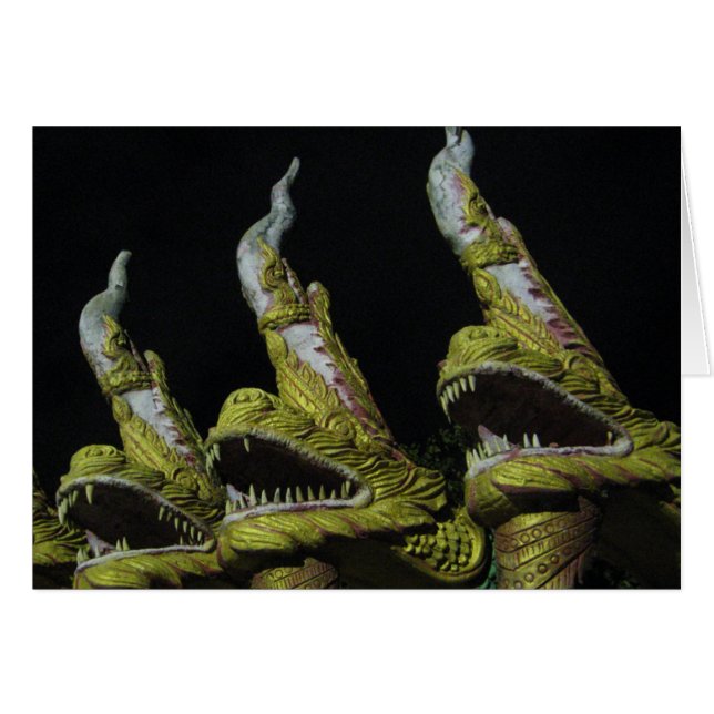 3 Nagas no Cartão Noturno (Frente Horizontal)