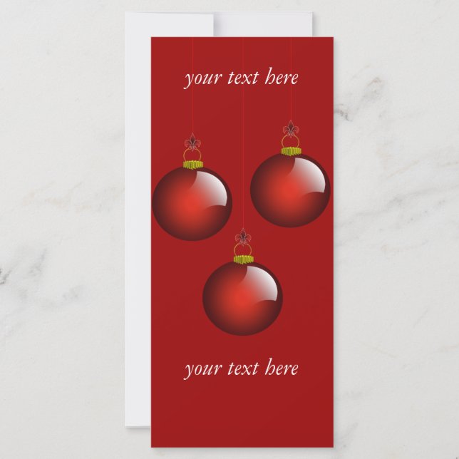 3 Ornamentos vermelhos (Frente)