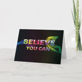3 palavra Quote~Believe você cartão de