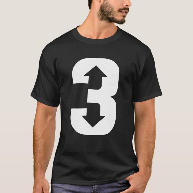 3 Para 3 Para Baixo Três Para Baixo Camisa De Base (Frente)