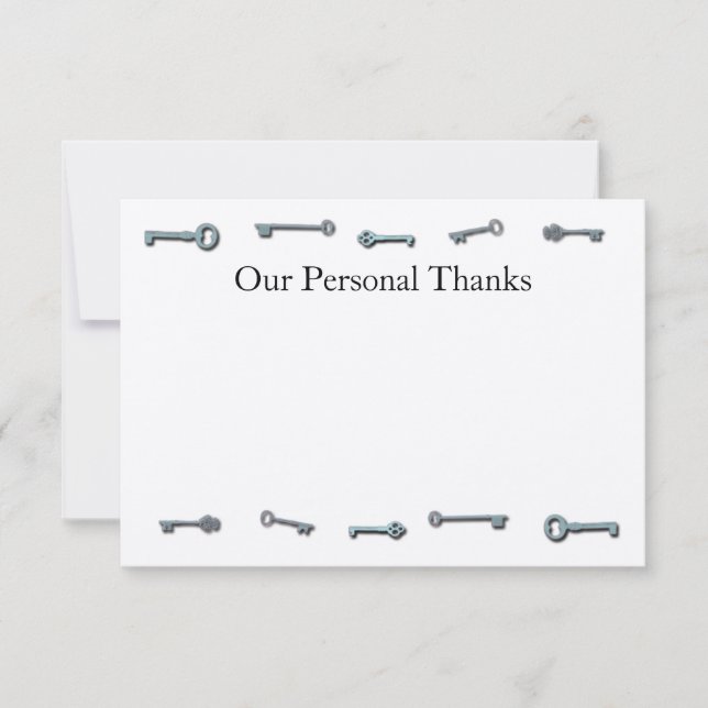 3 x 5 cartões de agradecimentos do Ctc (Frente)