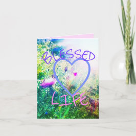 3BLESSED CARTÃO PEQUENO da VIDA VERDE
