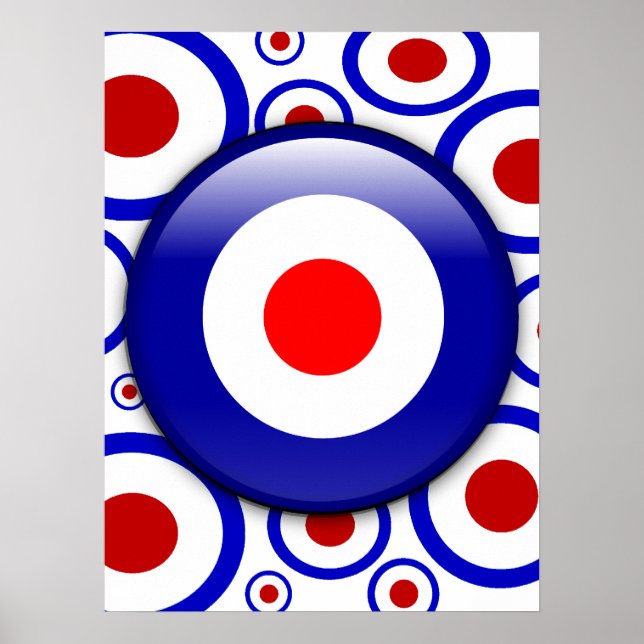 3d Alvo de Mod no padrão 60, poster (Frente)