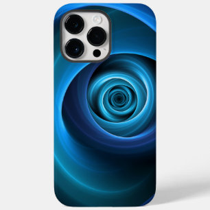 3D Cores Azuis Espirais Modernas Abstrato de Arte 