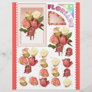 3D Decoupage - Floriade - grupo cor-de-rosa