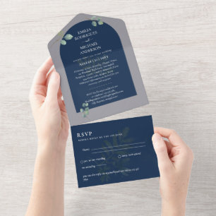 3in1 Greenery Eucalyptus Arch Wedding RSVP