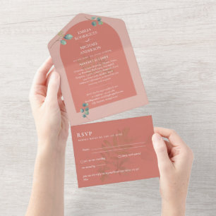 3in1 Greenery Eucalyptus Arch Wedding RSVP