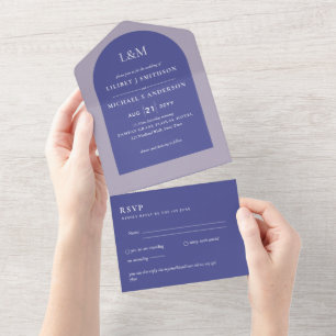 3in1 Modern Typografia Arch Colorways Weding RSVP
