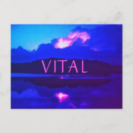 3Novo cartão postal VITAL de Relâmpago
