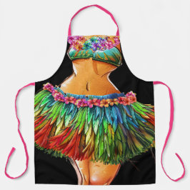 3rd Luau ou Kitchen Laughter Apron