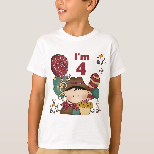 4º Aniversário Camisetas e presentes (Frente)