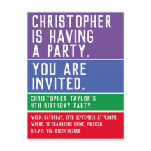 4º Convite de festas de Aniversário da Criança