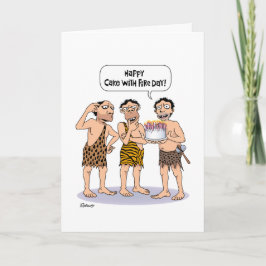 40º Cartão de aniversário "Bolo com Fogo"