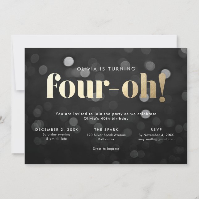 40º Convite Four-oh (Frente)