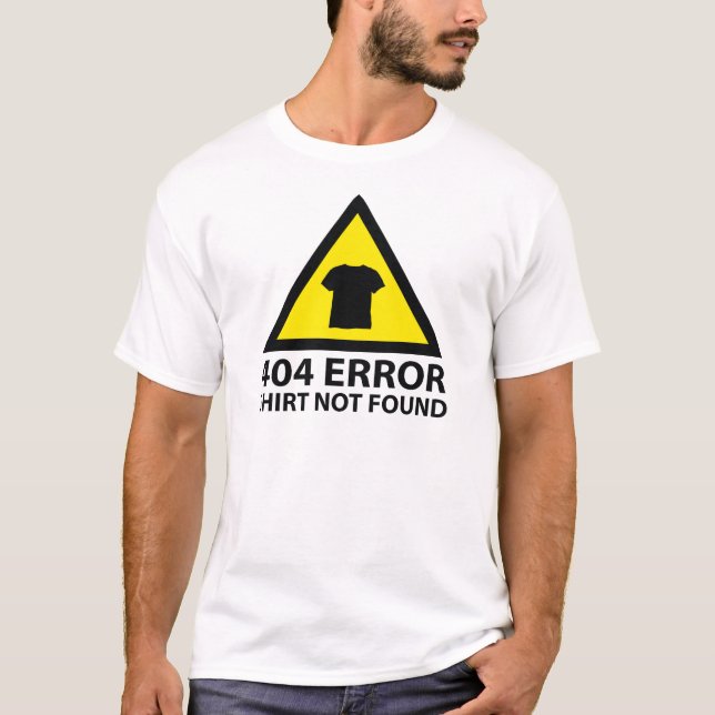 404 Erro : Camisa Não Encontrada (Frente)