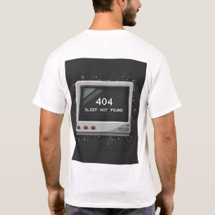 404: Sono Não Encontrado – Camiseta Glitch Retro G
