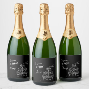 40 anos rótulo de vinho favorece decoração