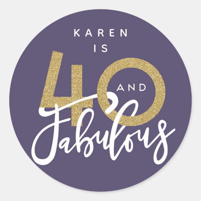 40 e autocolantes fabulosos (Frente)