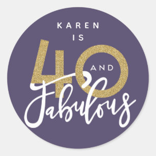 40 e autocolantes fabulosos
