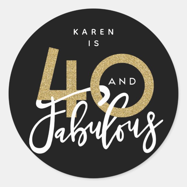 40 e autocolantes fabulosos (Frente)