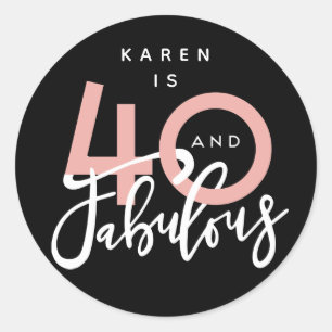 40 e autocolantes fabulosos