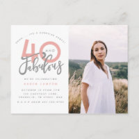 40 e fabuloso convite para fotografias de festa de