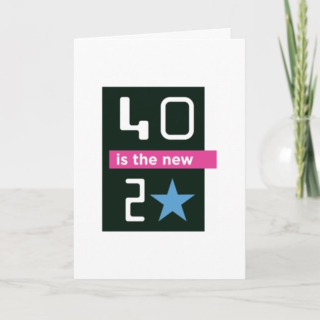 40 são o cartão de aniversário 20 novo (Frente)
