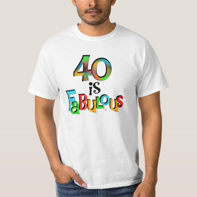 40 são T-shirts e presentes fabulosos (Frente)