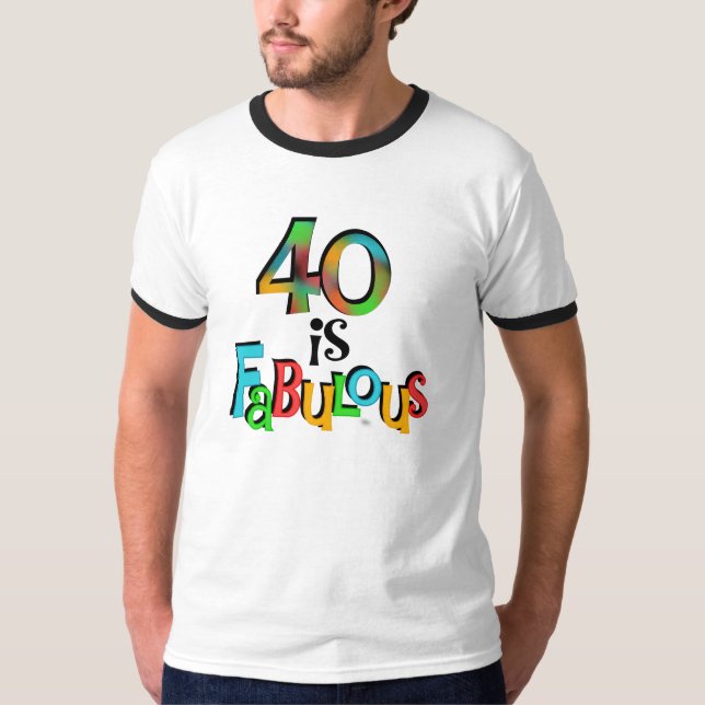 40 são T-shirts e presentes fabulosos (Frente)