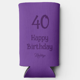 40th Birthday Elegant Purple Gift For Women