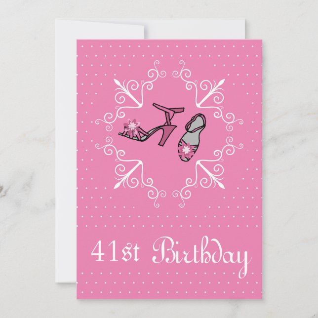 41 Aniversário da rua, Calçados Rosa, Convite (Frente)