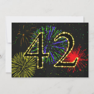 42º convite à festa de aniversário