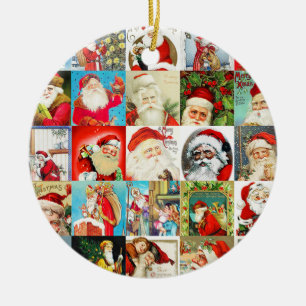 42 Ornamento Vintage Diferente de Santas