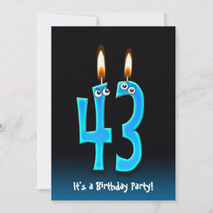 43º Convite para Festa de aniversário